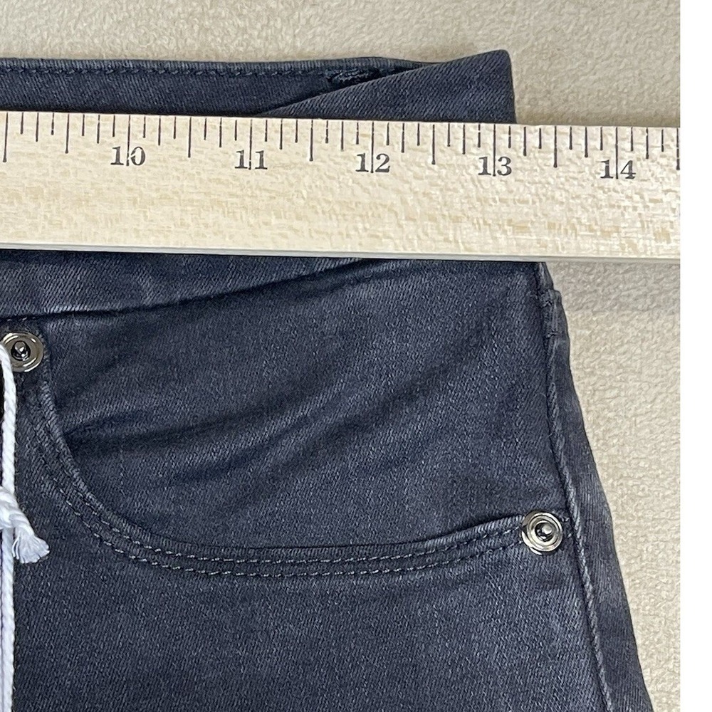 Good American Jeans Womens 6/28 Good Waist Skinny Black Side Slit NEW - Picture 5 of 13